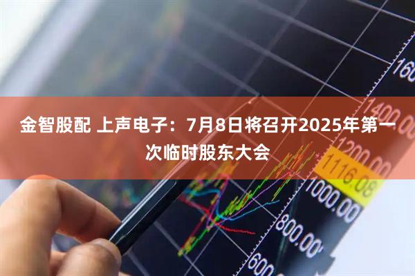 金智股配 上声电子：7月8日将召开2025年第一次临时股东大会